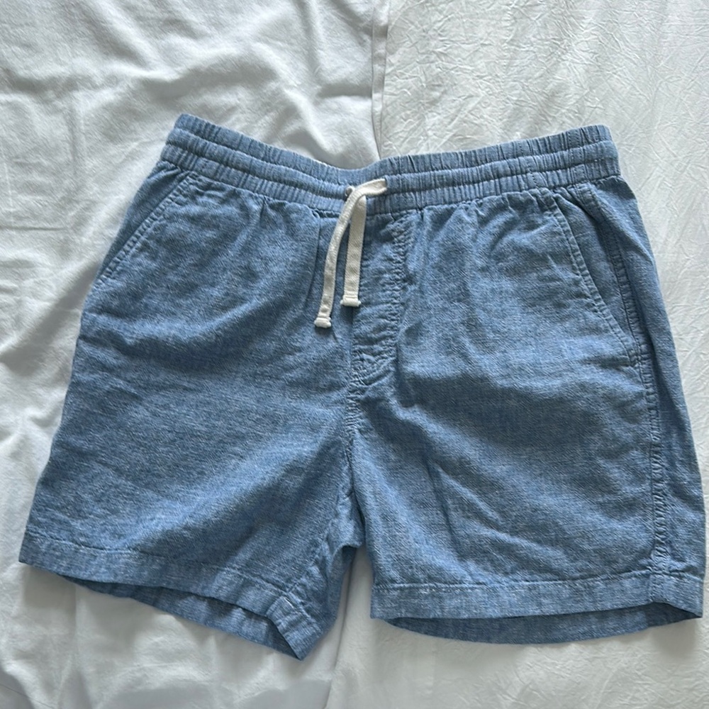 J. Crew Light Blue Elastic Waist Shorts